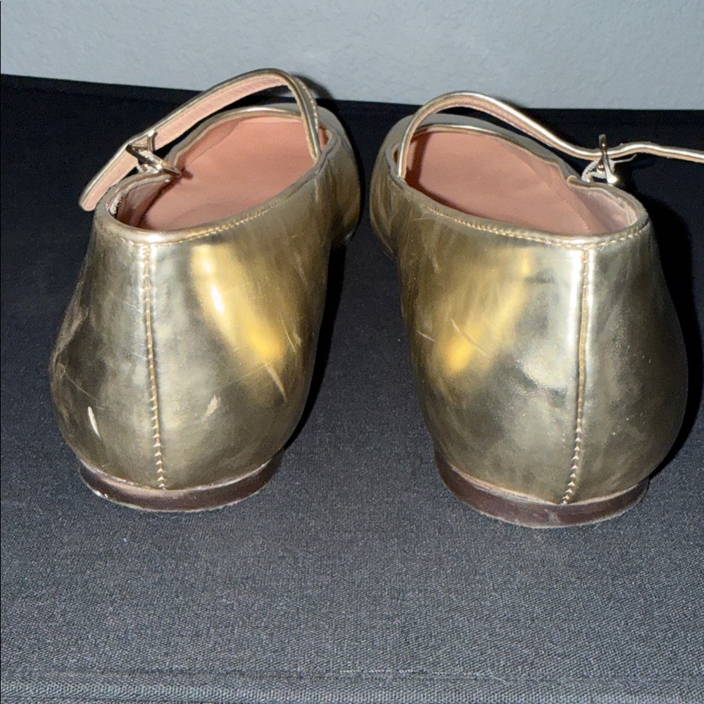 J. Crew Women's Anya Mary Jane flats in metallic - Picture 9 of 14